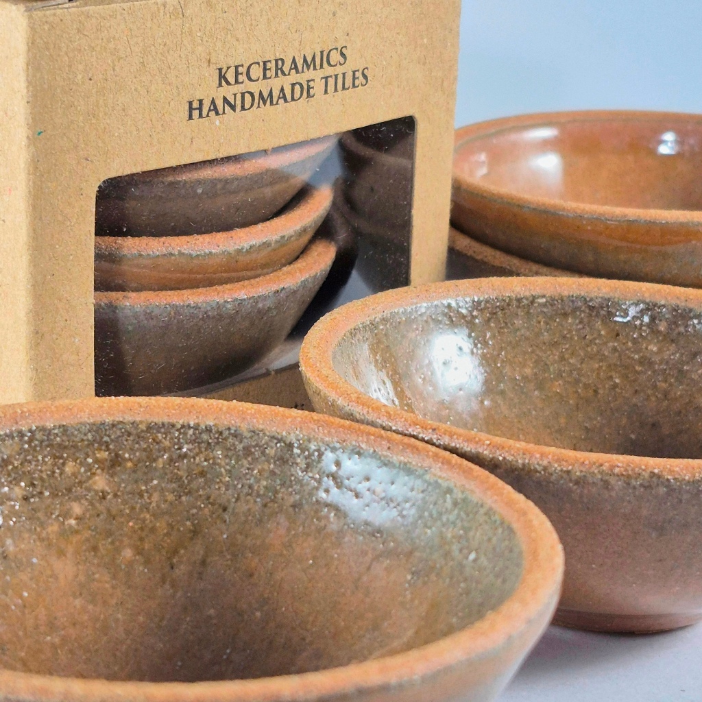 Keceramics Gift Pack : Handmade Ceramic Tableware Pottery Pelangi Mini Bowls Set of 4