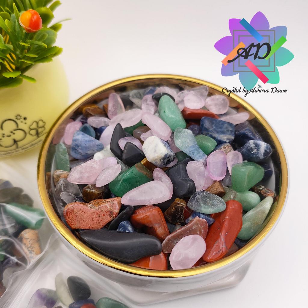 AD004 50g 6mm-9mm Natural Healing Crystal Gravel 天然疗愈水晶碎石