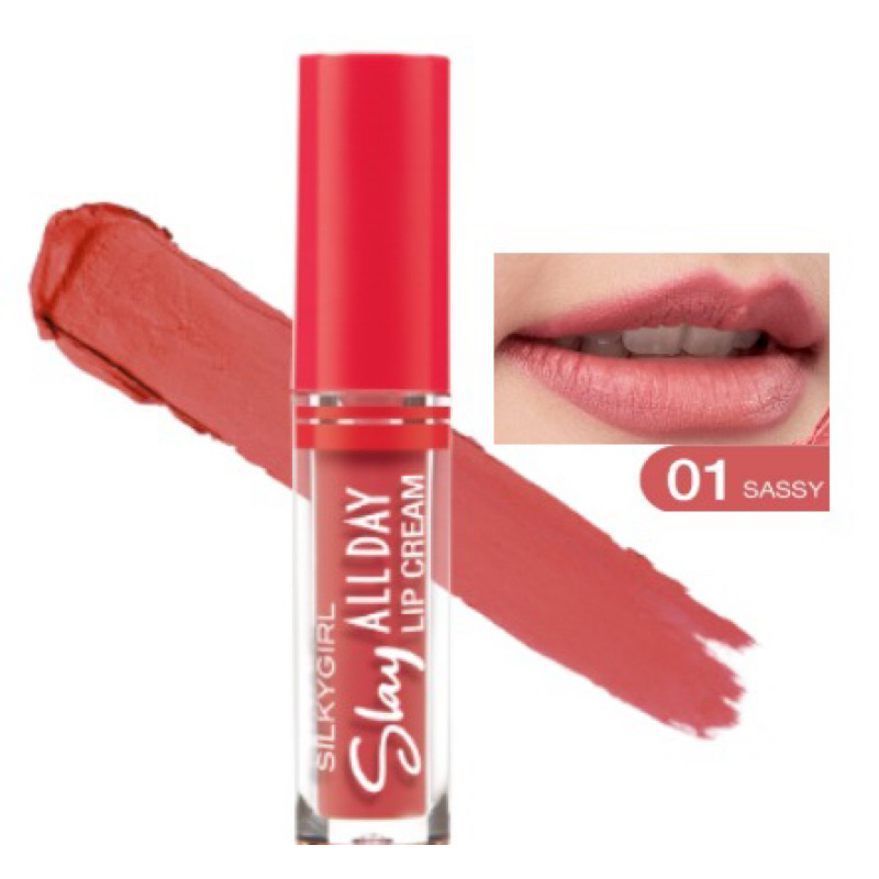 [CLEARANCE] SILKYGIRL Slay ALL DAY Lip Cream 2ml (01 Sassy)