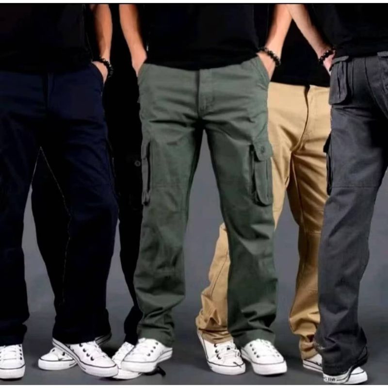 ?Hot Sale?6 Pocket pants LeLaki Baru Khain Tebal Seluar Cargo Slack Lelaki Working Slack Cargo Pants Lelaki