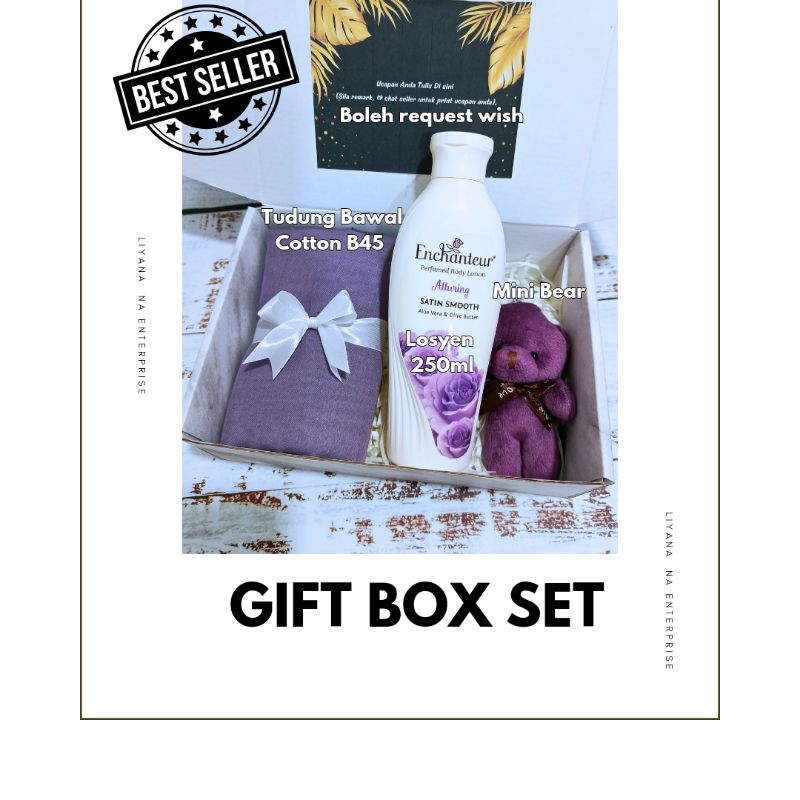 SUPRISE GIFT WOMAN LOSYEN & TUDUNG BAWAL UTK IBU/ISTERI/TUNANG/BESTIE