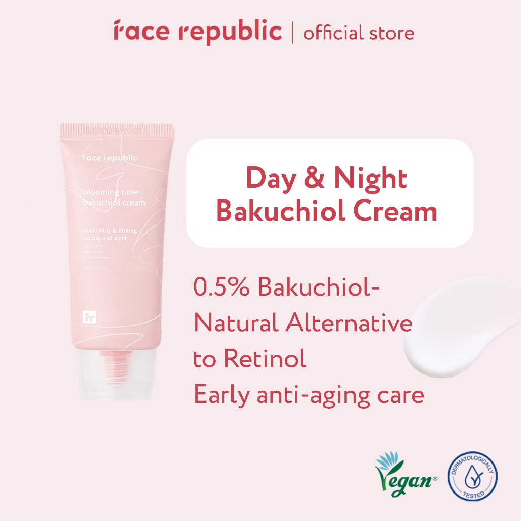 Face Republic Blooming Time Bakuchiol Cream 50ml [Firming, Aging Care, Soft, Hydration, Vegan]