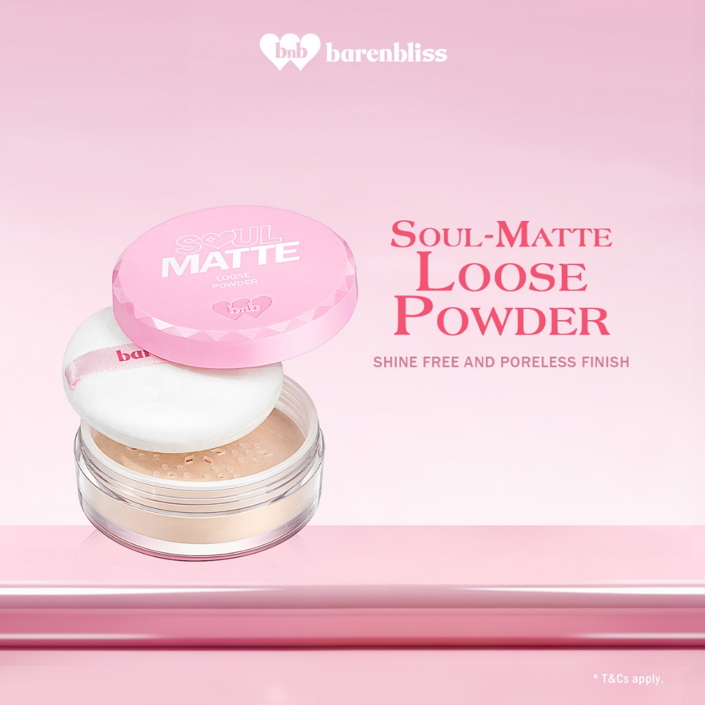 [Clearance Near Expiry ] BNB barenbliss Soul-Matte Loose Powder [Lightweight, Pores & Sebum Control] 6.8g