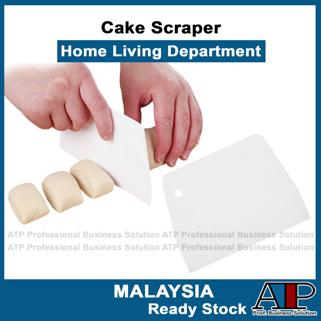 PantryCake Cream D Cutter Butter Batter Dough Scraper 1pc Baking Pastry Tool Bakeware Pengikis Kek Kuih 切面刀/刮刀 SQTP