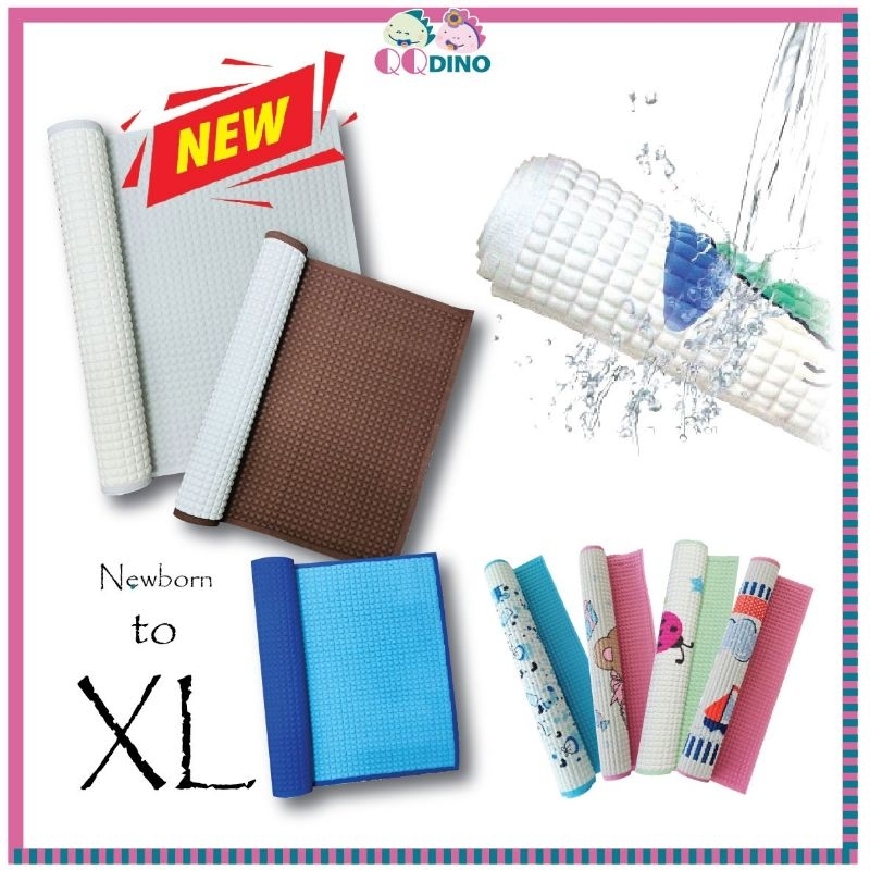 Pureen / Fiffy Baby Air filled Rubber Cot Sheet (M-45cmx60cm) (L -55cm x 75cm) (XL -60cmx90cm)Alas Getah Tukar Lampin