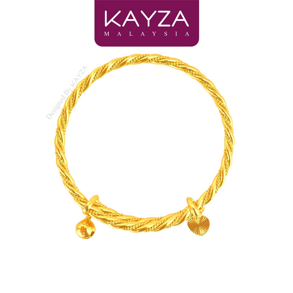15B KAYZA Bell Twist Bracelet Handcrafted Designs in Vietnamese Emas - Gelang tangan Emas Vietnam