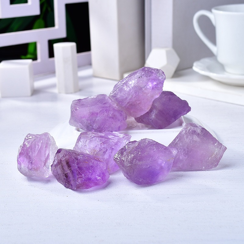 5A巴西紫水晶100G/pack crystal stone Natural Brazilian 5A Purple Amethyst Gems Quartz Crystal Geode Healing Stones Specimen Ho