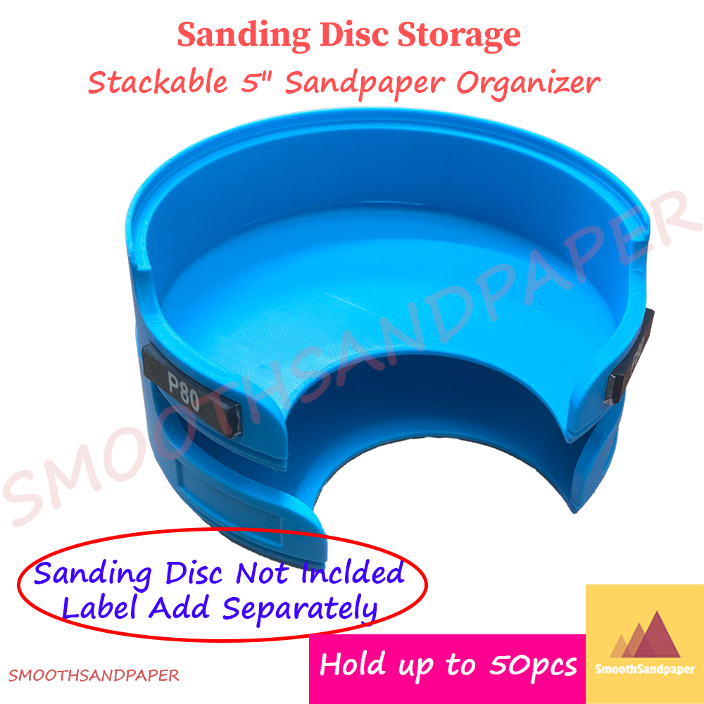 Grit Label for Sanding Disc Storage - Customizable Grit Stickers image 3
