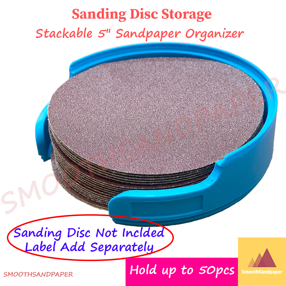 Sanding Disc Storage (Big) - Stackable 5" Sandpaper Organizer image 5