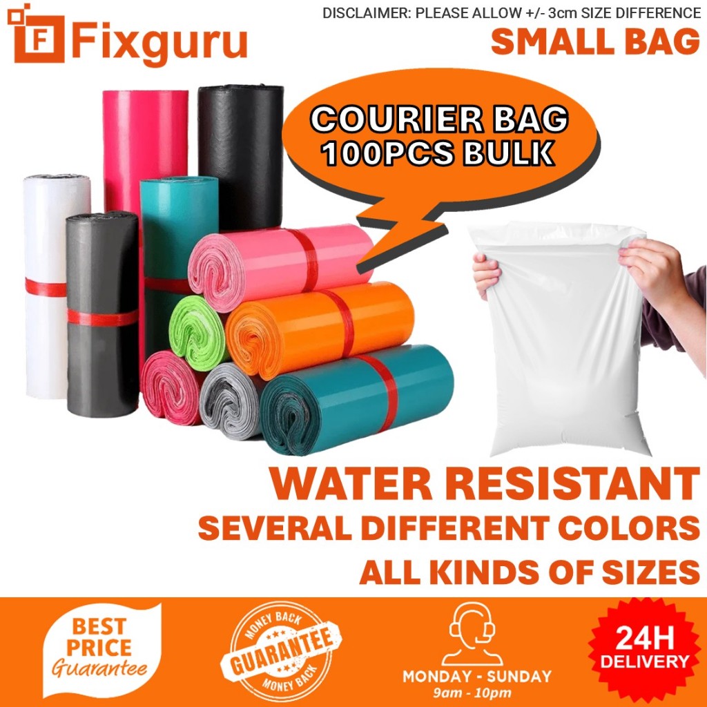 Fixguru Courier Bag | Small Bag | Bulk 100pcs | Polymailer | Shipping Bag | Parcel Bag