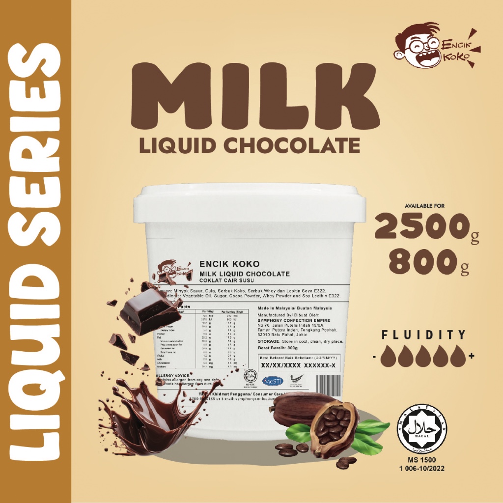 MILK LIQUID CHOCOLATE / TOPPING
