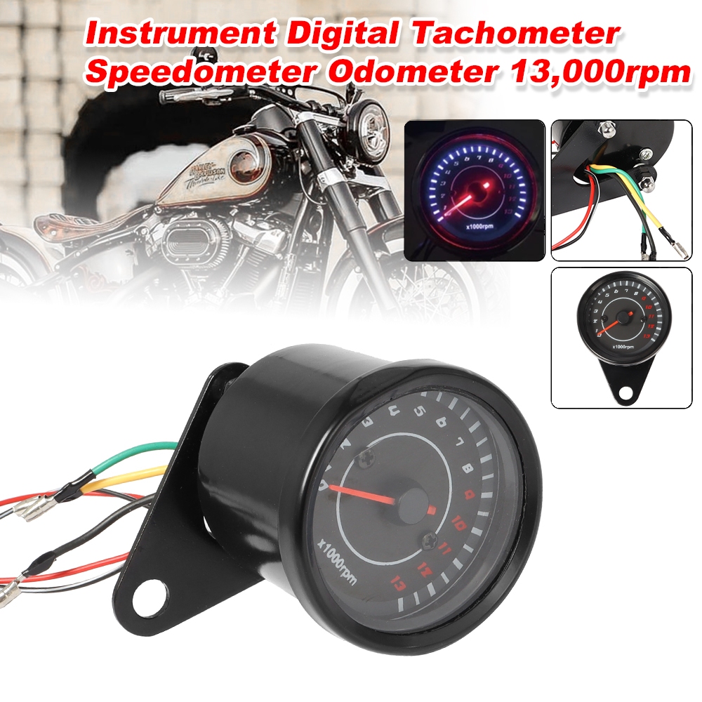 13000K RPM Meter Speedometer Meter Universal Motor Meter DC 12V 13K RPM LED Backlight Tachometer Meter YAMAHA HONDA