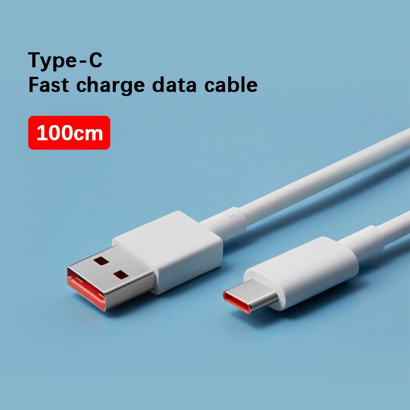 Xiaomi USB Type-C 6A Super Fast Charge Cable 1M For Xiaomi POCO Huawei Honor Quick Charging Cord