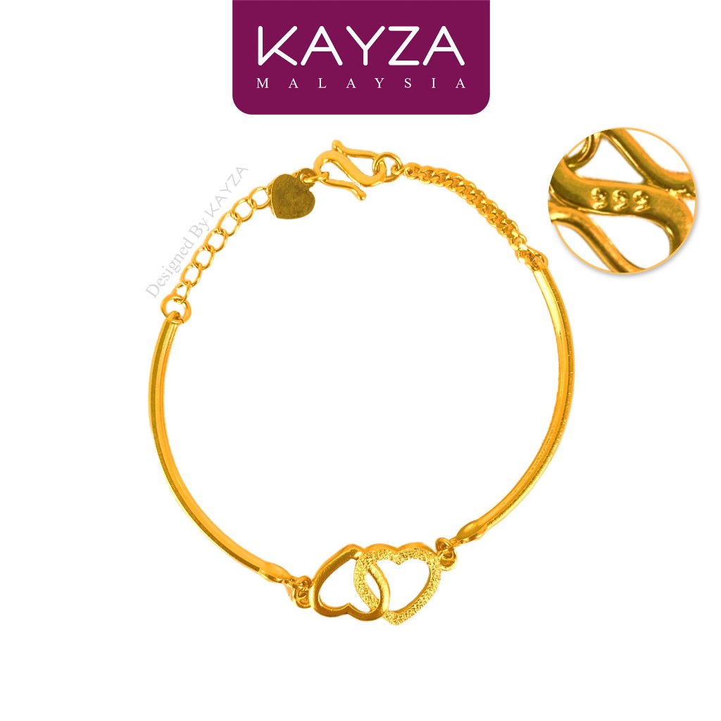 33B KAYZA C Shape Love Bracelet Handcrafted Designs in Vietnamese Emas - Gelang tangan Emas Vietnam