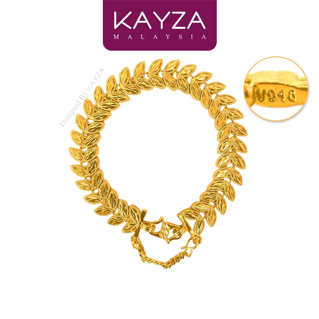 35B KAYZA Wheat Ear Bracelet Handcrafted Designs in Vietnamese Emas - Gelang tangan Emas Vietnam