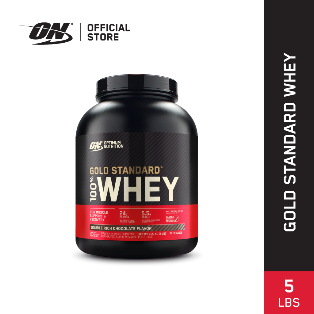 Optimum Nutrition Gold Standard 100% Whey Protein (5lbs) | Whey Protein Isolate #1 Ingredient