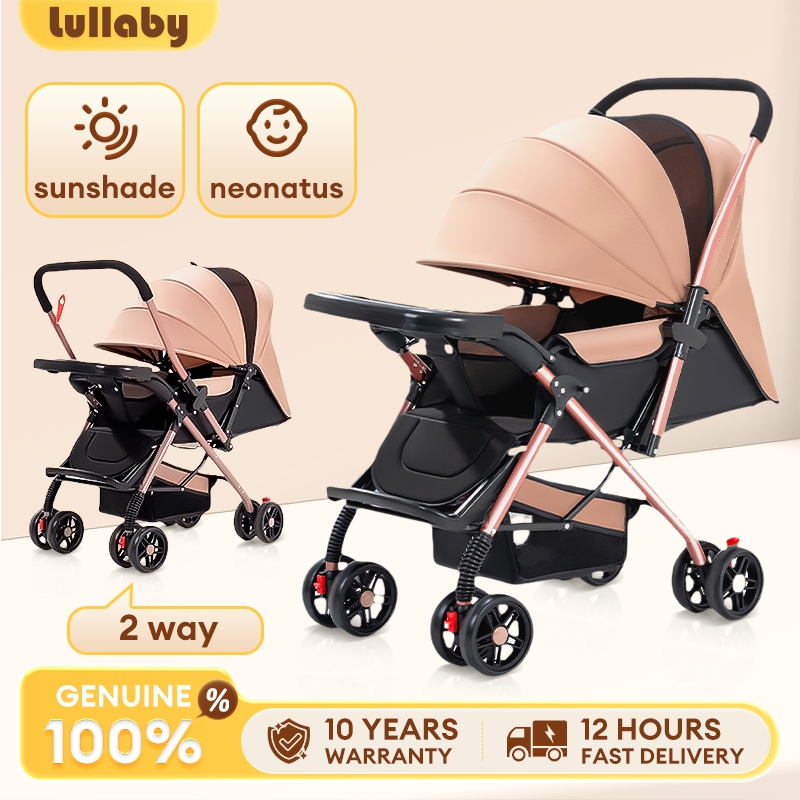【COD】 stroller baby 2 way Max 60kg plate stroller 360° rotation Lightweight Travel baby trolley 餐盤推車