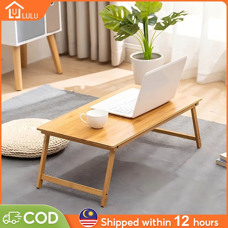 Foldable Desk Home Computer Stand Laptop Desk 55/64/88CM Desk Meja Lipat Bed Notebook Desk
