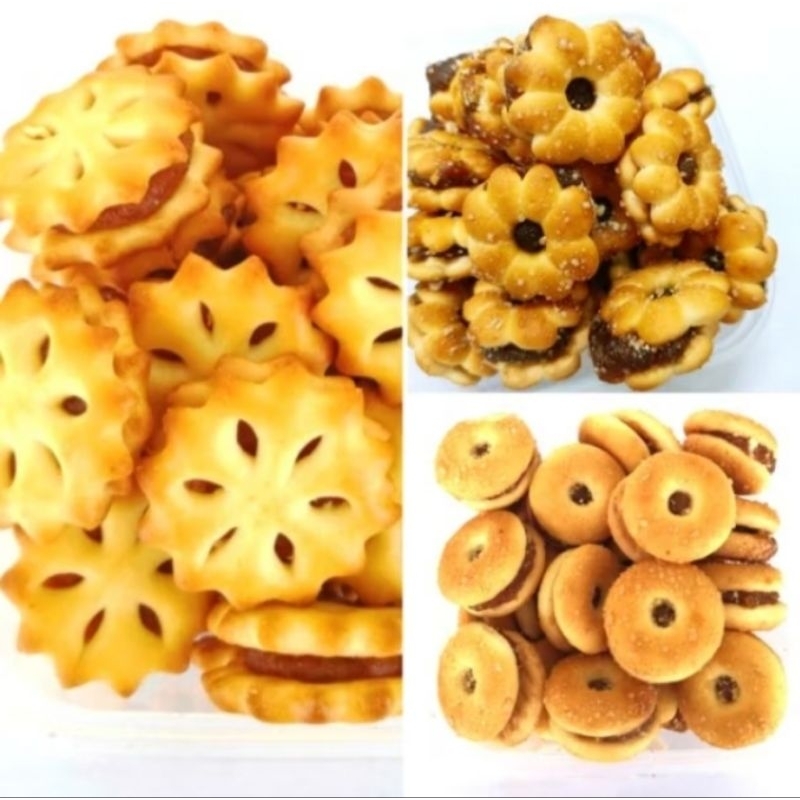 (Biskut Timbang)200g/500g Mini Golden Pineapple/Donut Pineapple/Flower Coconut Pineapple Biscuit Halal (Ready Stock)