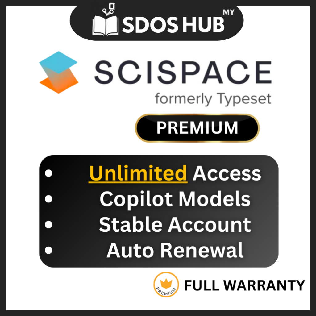 SCISPACE PREMIUM | Comprehensive AI Academic Tools | Exclusive Legal Account Access | Live Admin Support SDOS HUB MY