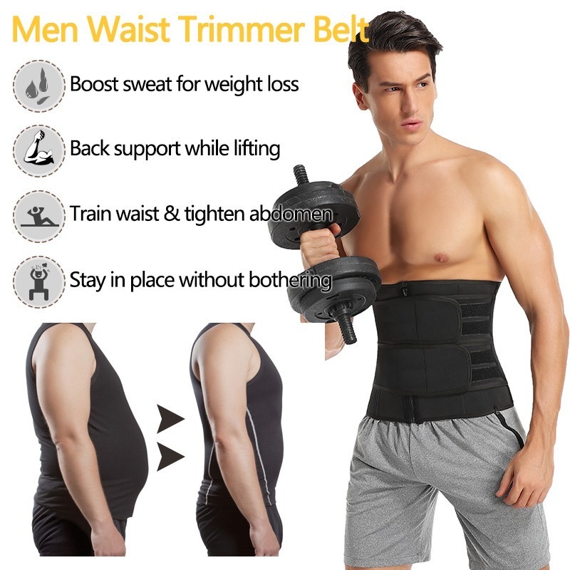 Hot Sauna Sweats Waist Training Corset Trainer Bengkung Postnatal Body Slimming Shaping Sweat Belt Fitness Sport DryFit