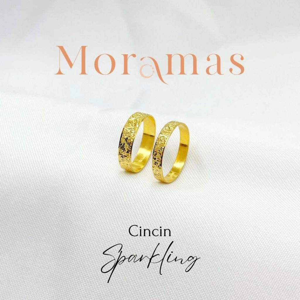 Moramas SPARKLING STAR Ring 916 Gold/Cincin BINTANG KILAUAN Emas 916/ 碎碎冰戒指916金