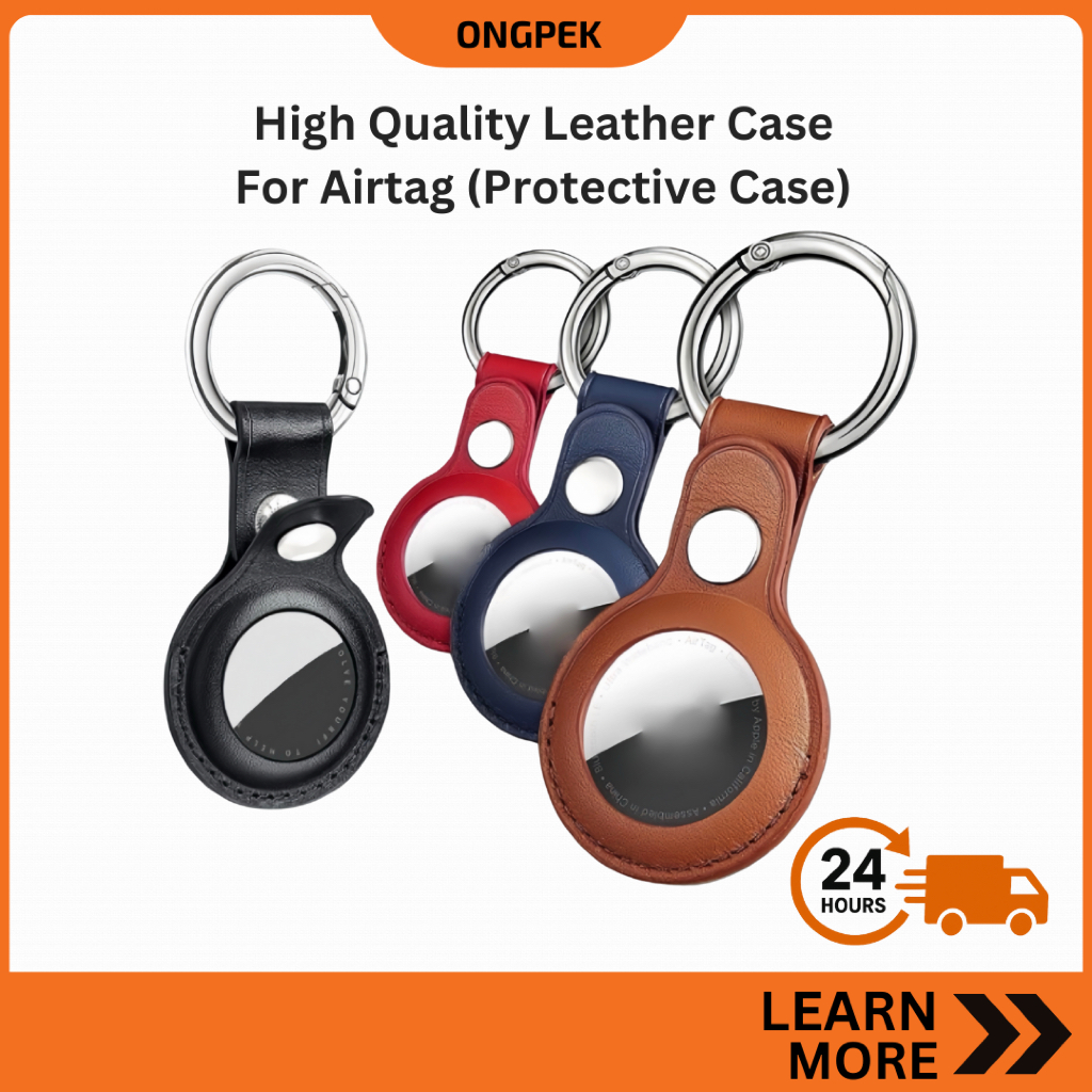 Airtag UGREEN Tag Genuine leather Case Cover For Airtag Tracker Location Protector For Airtags Keychain Smart Accessory