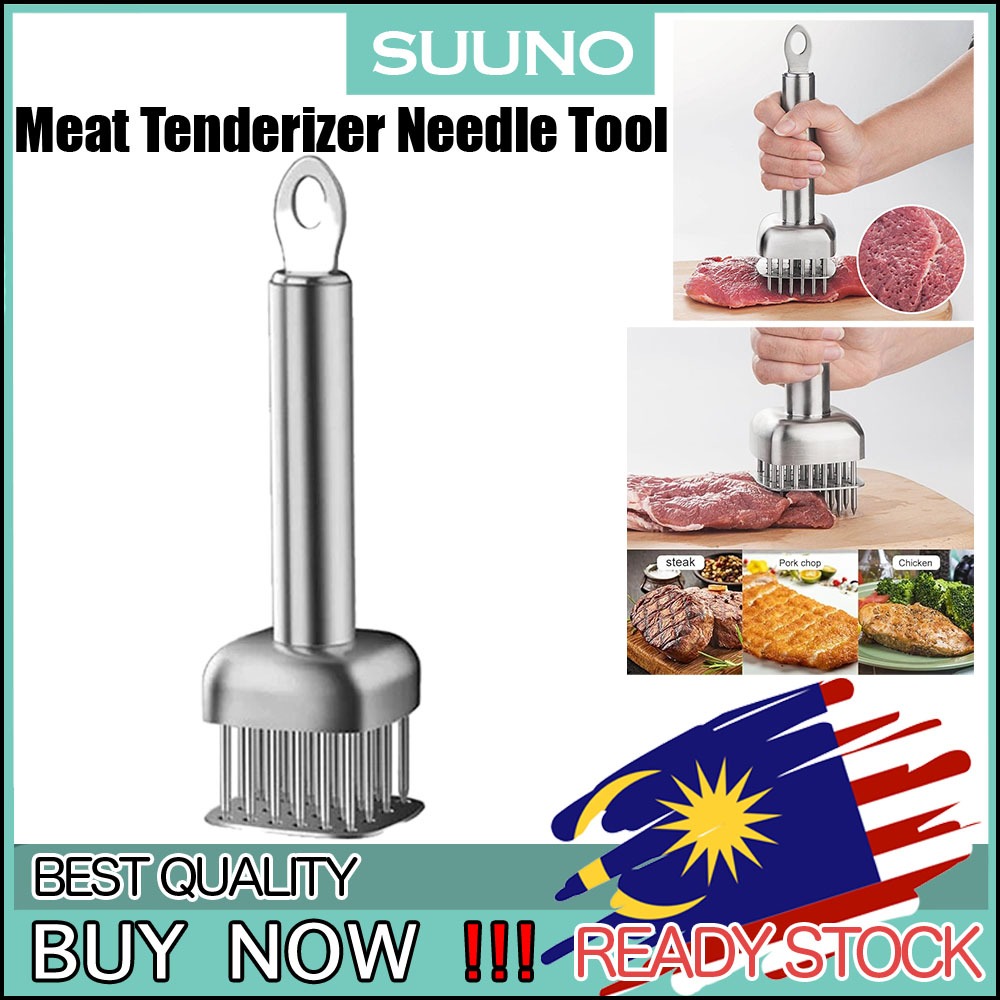 304 Stainless Steel Pine Meat Needle - Meat Tenderizer Needle for Steak, Pork, and Roasting