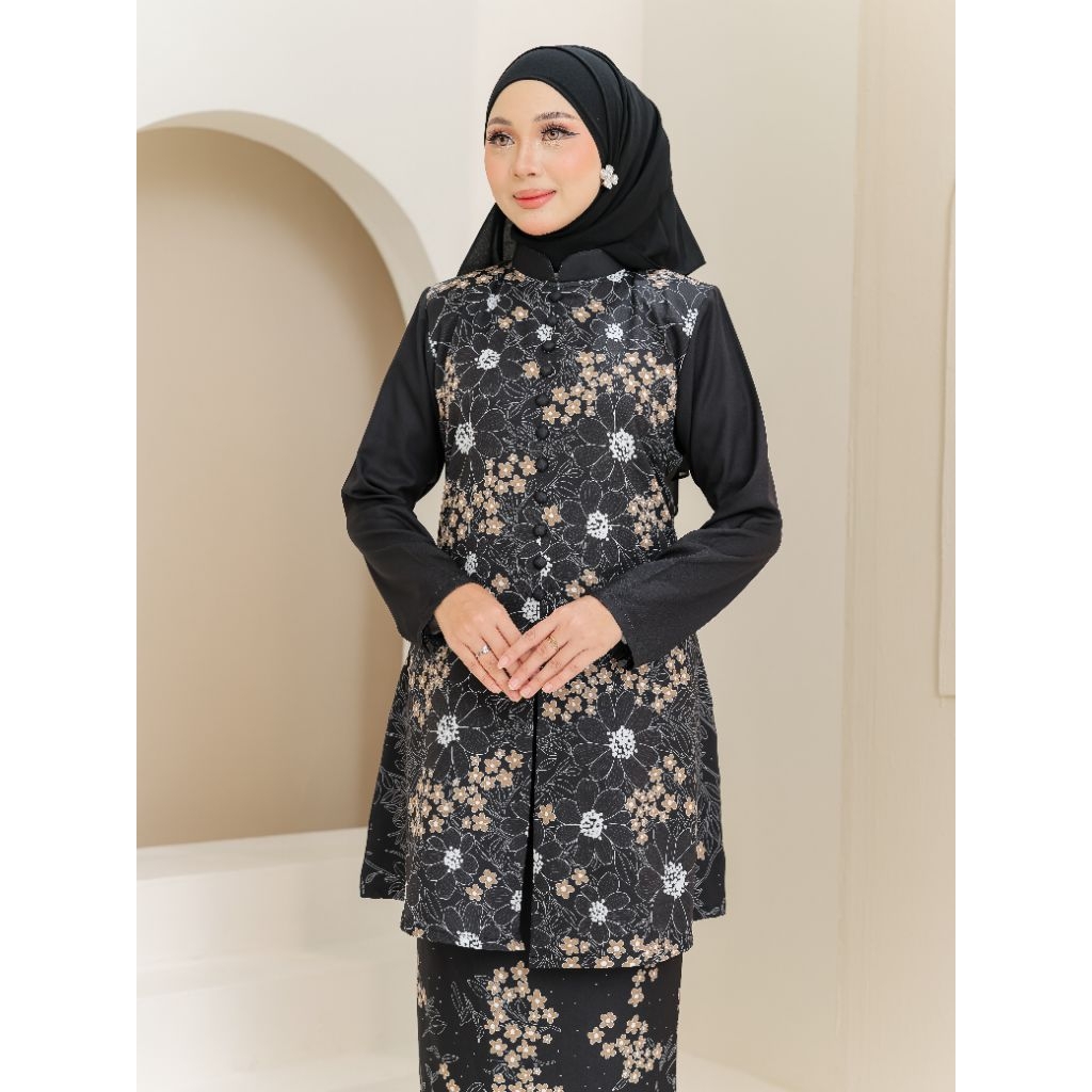 Kebaya Jelita Corak Batik - Baju Raya Wanita