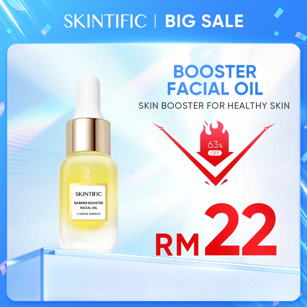 SKINTIFIC Barrier Booster Facial Oil Moisturizing Hydrating Improve Skin Texture (10ml)