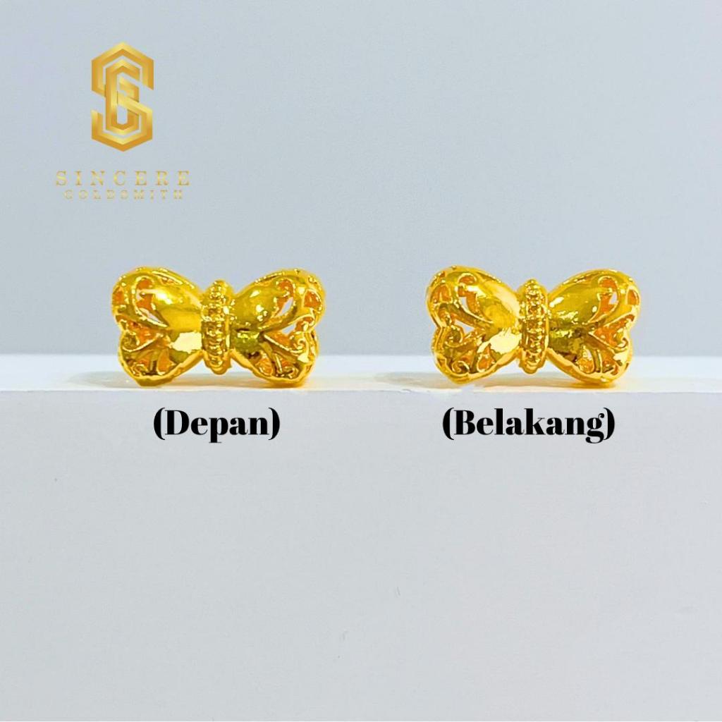Sincere Store Emas 916 3L Bead Ribbon Besar | Emas 916