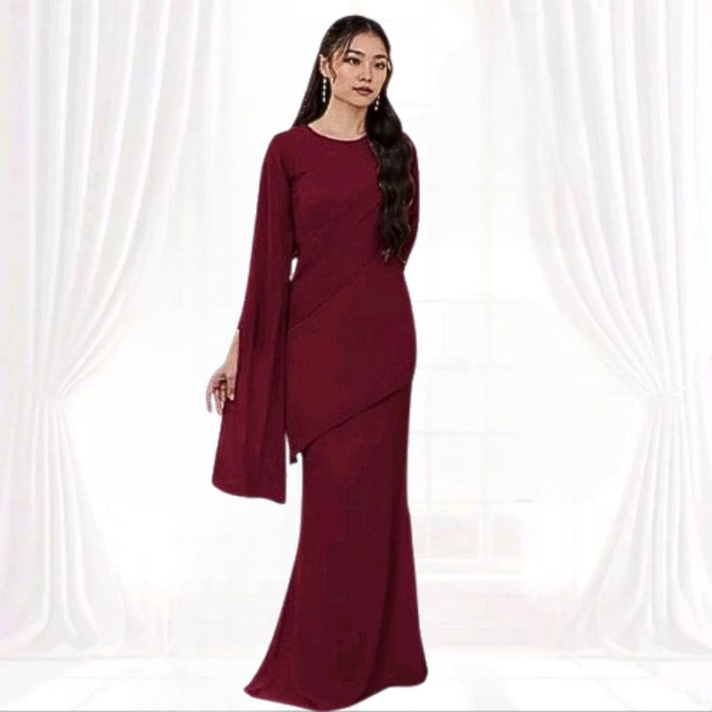 KALILA MERMAID DRESS CERUTY BABYDOLL, KAIN jenis CEY,  QUEEN DRESS