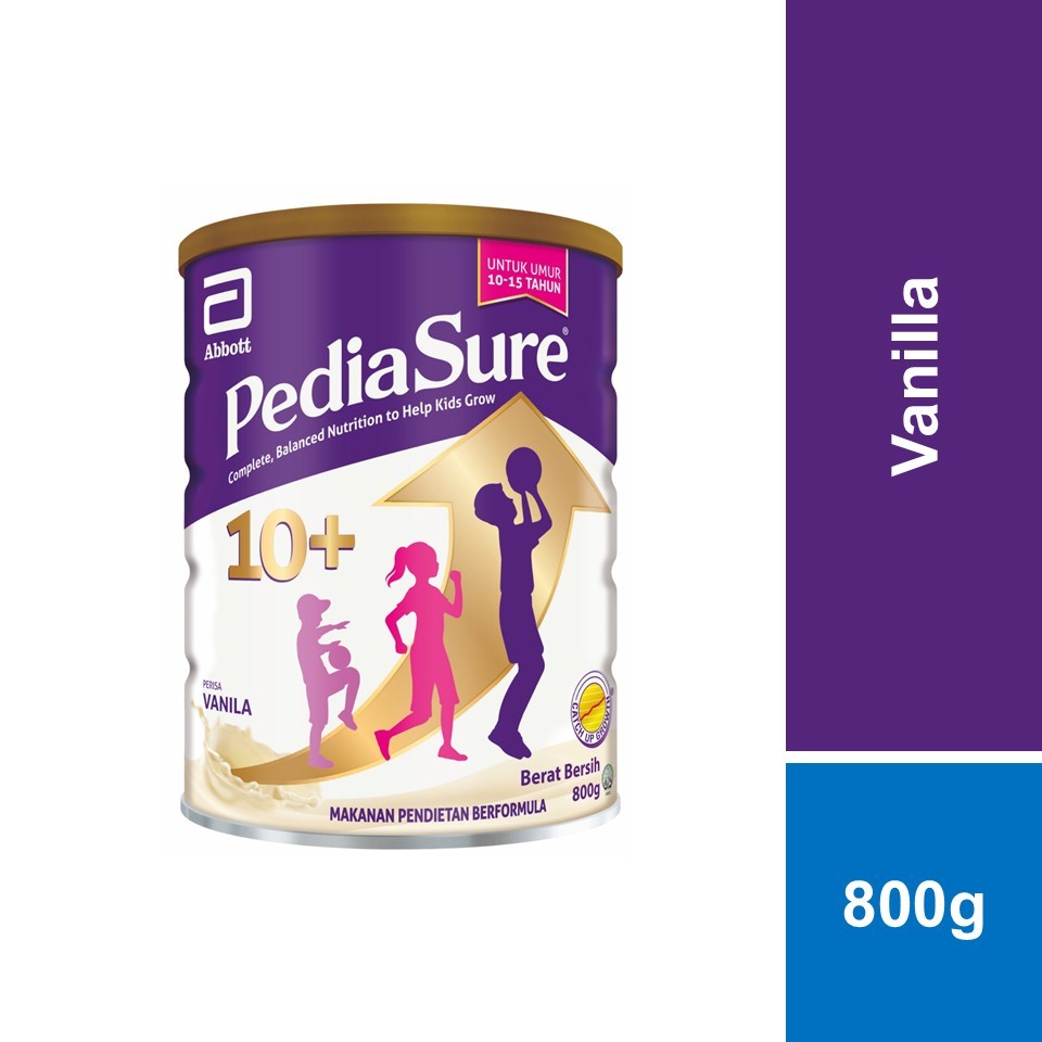 Pediasure 10+ Child Nutrition Supplement for Growth - Vanilla (800g) [Exp 22 Jul 2027 & / Later]