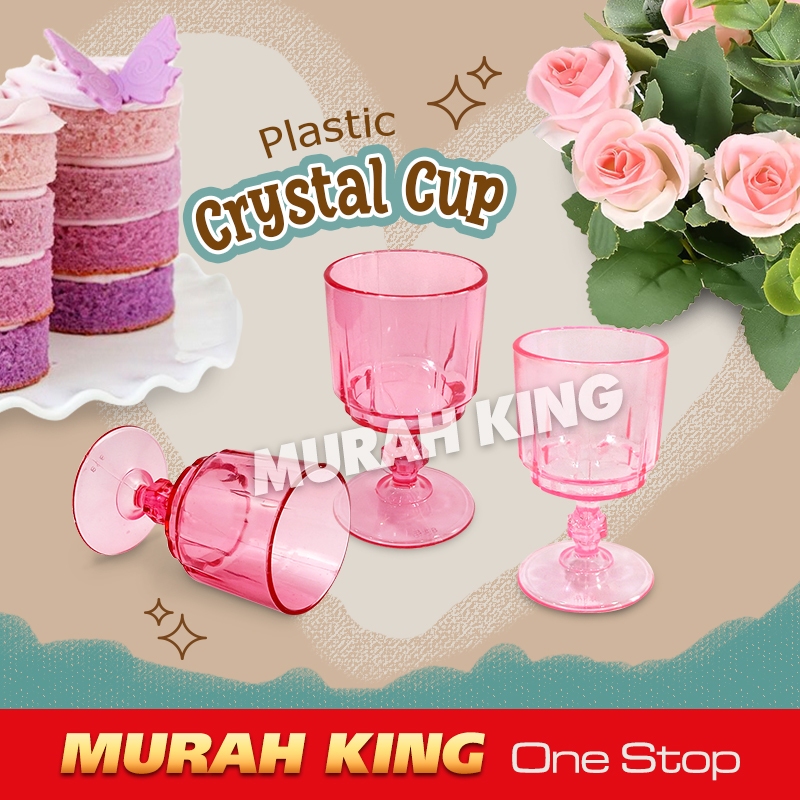 [ PROMOSI ] DOORGIFT Souvenir /DOORGIFT PLASTIC CRYSTAL CUP / PLASTIC CRYSTAL GLASSES / Wedding Doorgift Souvenir
