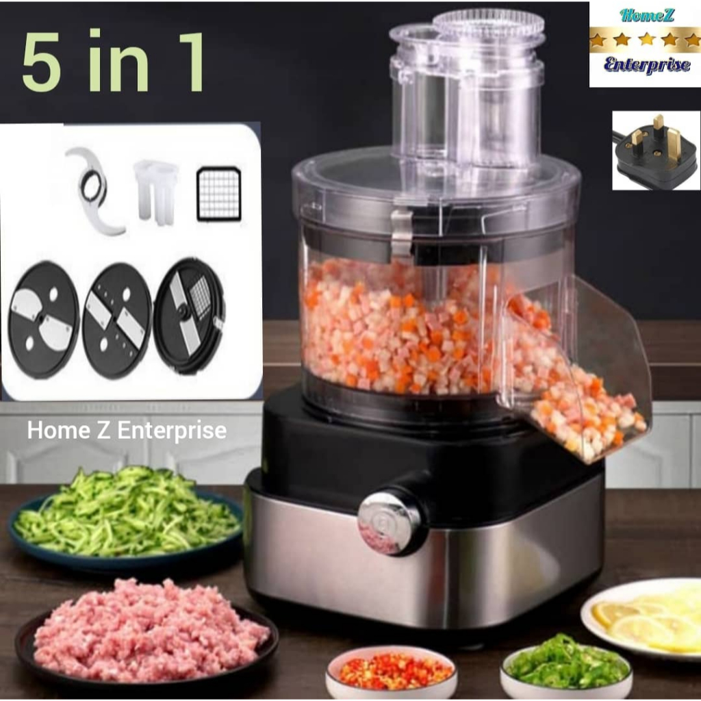 Mesin Potong Dadu/Hiris /Mayang Halus/Bulatan/Daging Kisar 600W Elektrik 5 in 1 Multifungsi Dicing Slicing Commercial