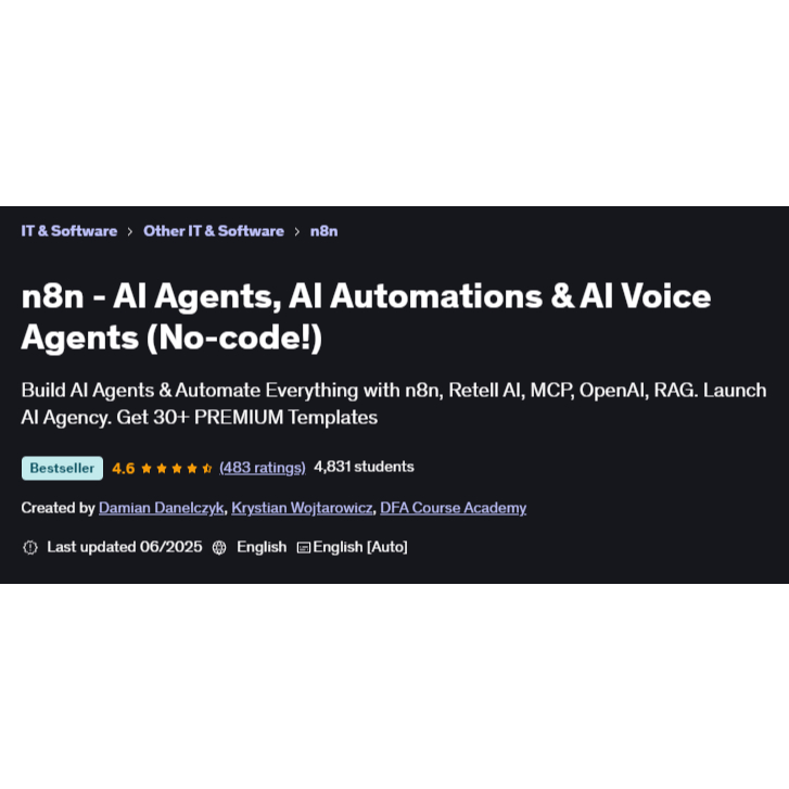 n8n - AI Agents, AI Automations & AI Voice Agents (No-code!)