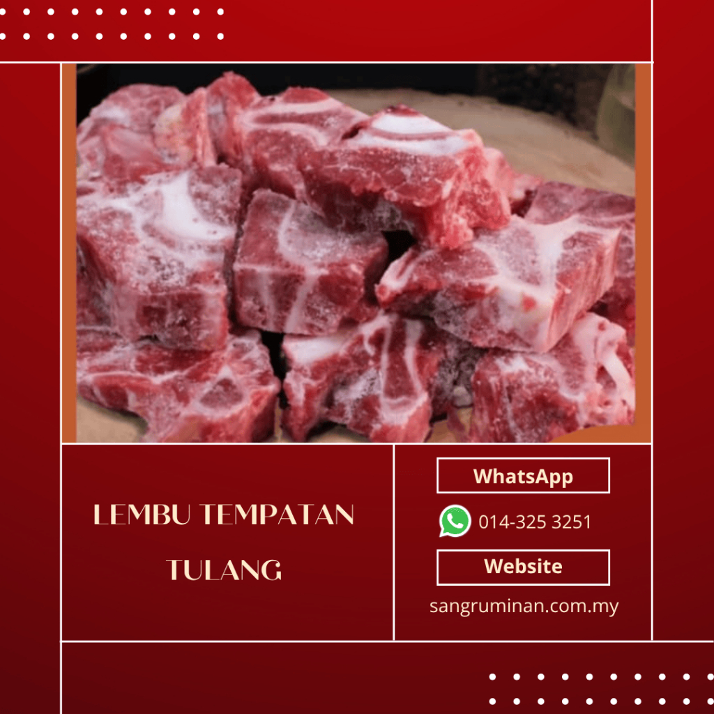 (LEMBU TEMPATAN) Tulang per kg / Beef Bone per kg