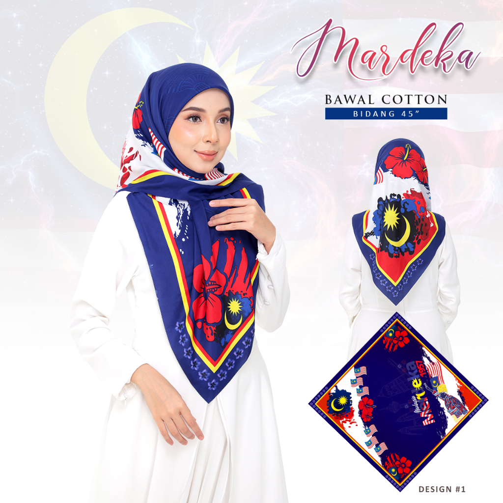 Viral 2025 MERDEKA BAWAL BIDANG 45” - ADULT by Modest Glam