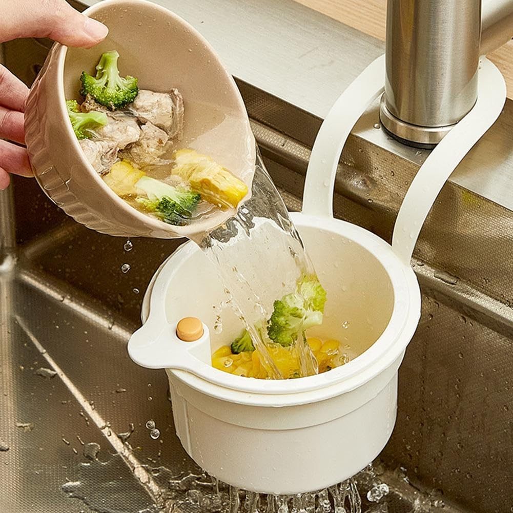 Sink Hanging Strainer Basket, Creative Detachable Kitchen Garbage Filter, Openable Bottom Cover Multifunctional Quickly