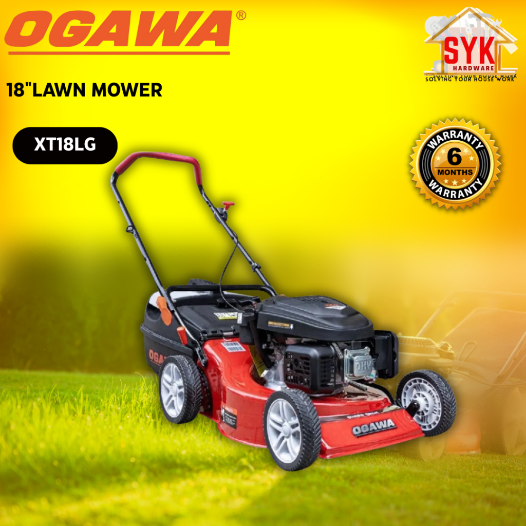SYK Ogawa Daewoo XT18BG XT18LG DLM4600SP 18 Inch Lawn Mower Hand Push Machine Mesin Tolak Potong Rumput