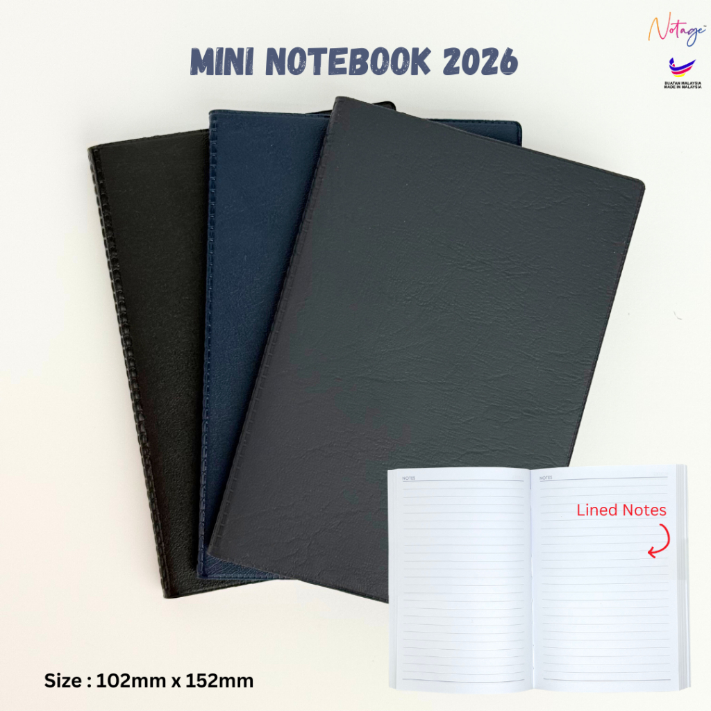 Mini Planner Notebook 2026 PVC Cover A6 Small Notebook 2026 Calendar Planner Mini Diary Journal Personal Office Diary No