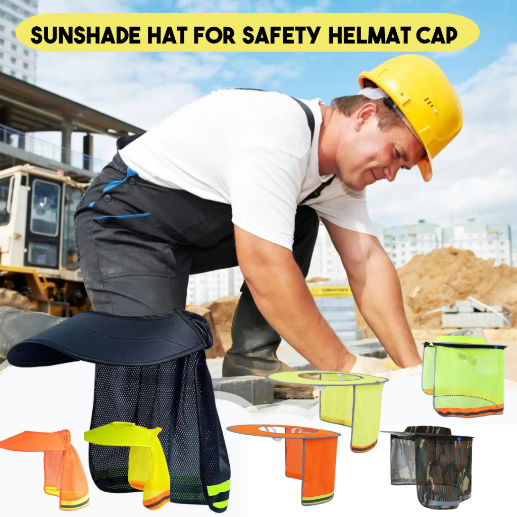 Pelindung Matahari untuk Topi Keselamatan Sunshade Hat For Safety Helmet Cap Neck Protection