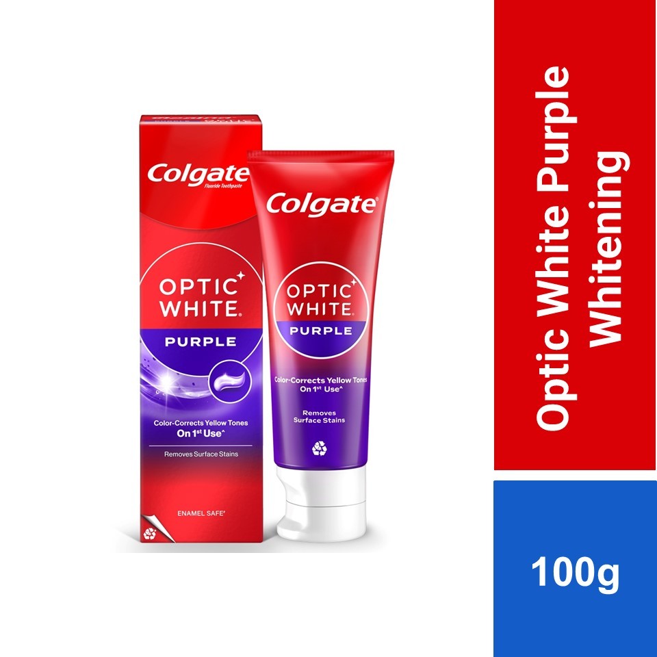Colgate Optic White Purple Whitening Toothpaste (100g)