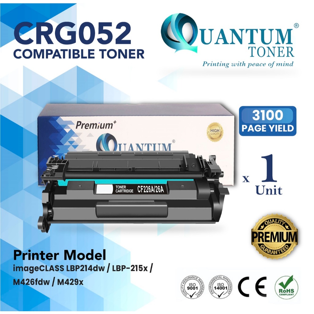 Compatible CRG 052 Cartridge 052 Laser Toner Canon LBP214dw LBP215x MF426dw MF429x LBP214 LBP215 MF426 MF429 Printer Ink