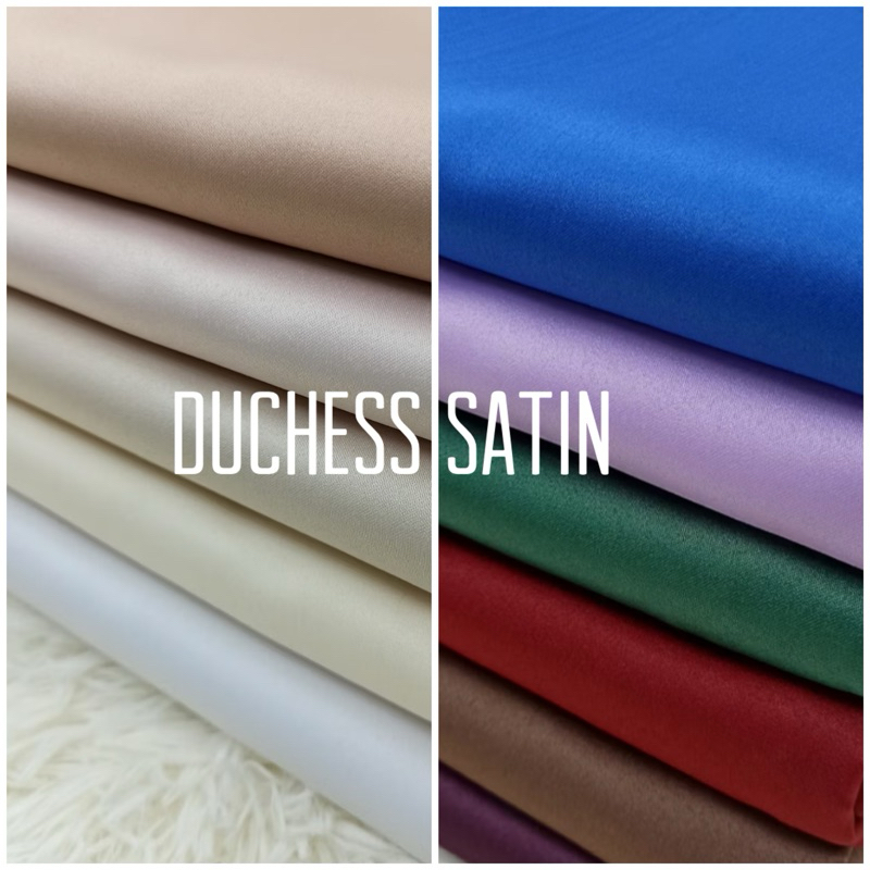Duchess Satin @ Matt Satin - Bridal Clothing Bidang 60INCI | HARGA SEUNIT 0.5 METER