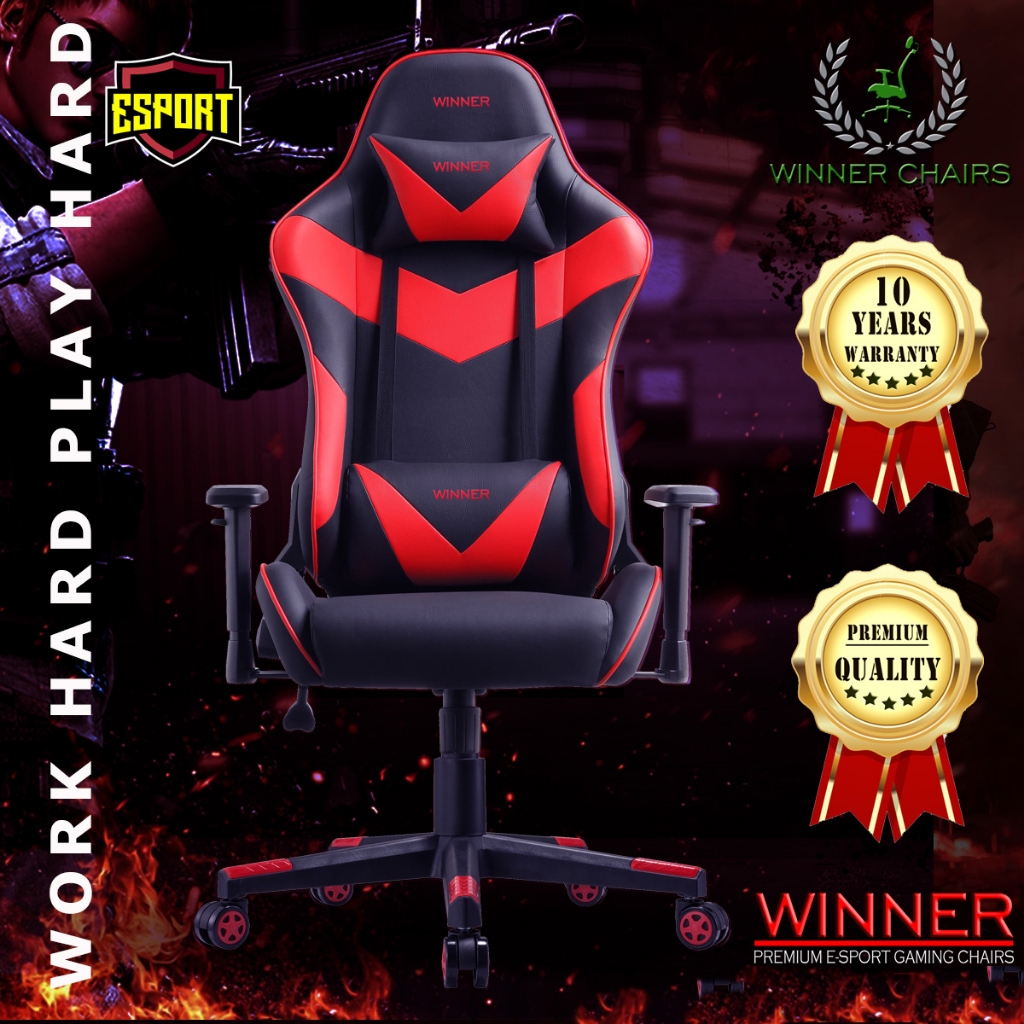 Ergonomic Gaming Chair WINNER R5-RED Ergonomic Office Computer Gaming Multifunction Chair (10 years warranty)