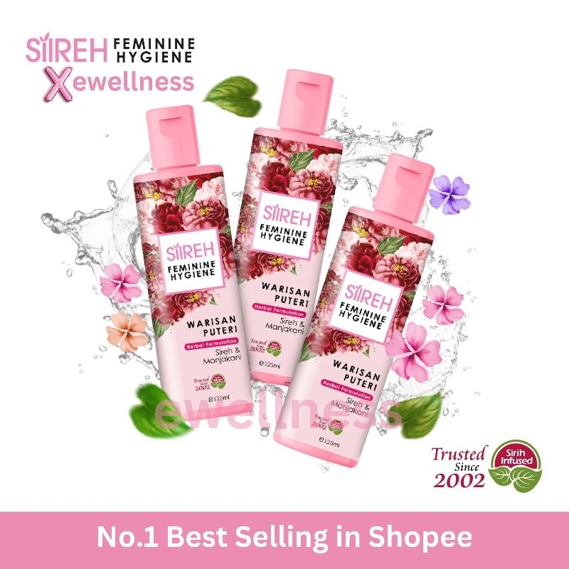 Sirehemas Siireh Feminine Hygiene Warisan Puteri Feminine Wash Sireh & Manjakani 125ml