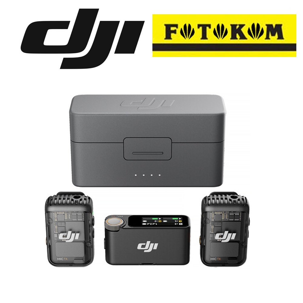 DJI Mic 2 2-Person Compact Digital Wireless Microphone System/Recorder for Camera & Smartphone (2.4 GHz)