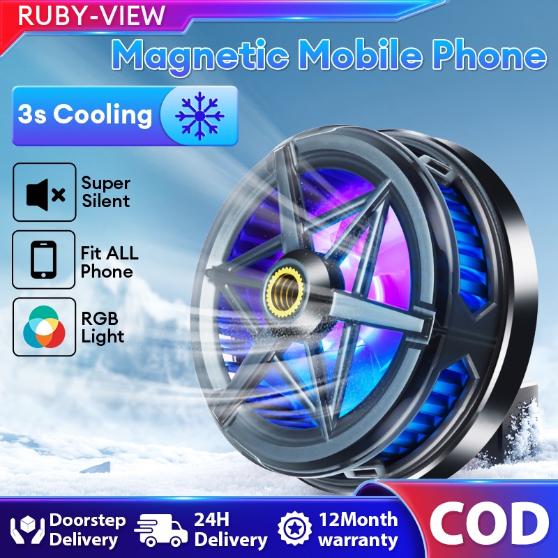 RUBY Phone Cooler Magnetic 3S Cooling Radiator Cooling Fan Freezing Phone Tablet Cooler