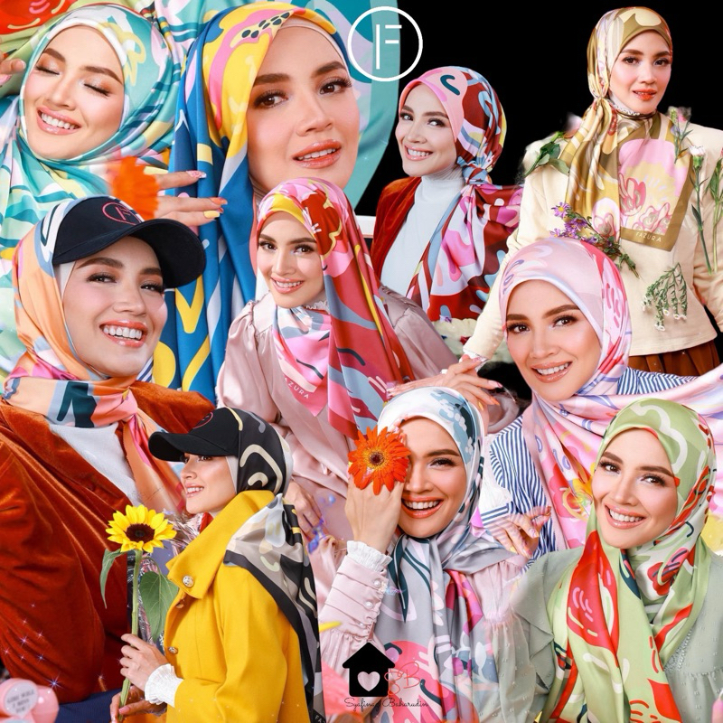 NEW !! FAZURA Tudung Bawal Cotton dan Satin Terkini